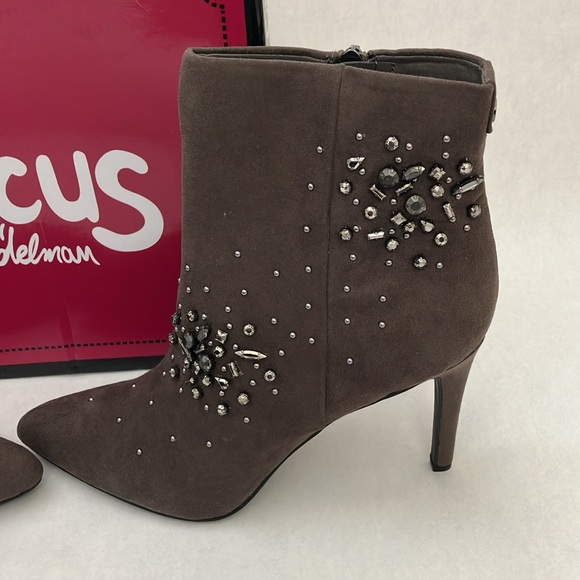 Steel Grey Beaded Octavia Woman’s Ankle Boots Circus by Sam Edelman - Picture 3 of 9